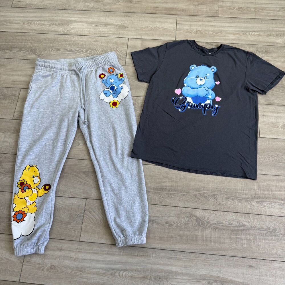 Care Bears‎ Grumpy Bear T shirt & Drawstring Jogger Lounge Set, Women